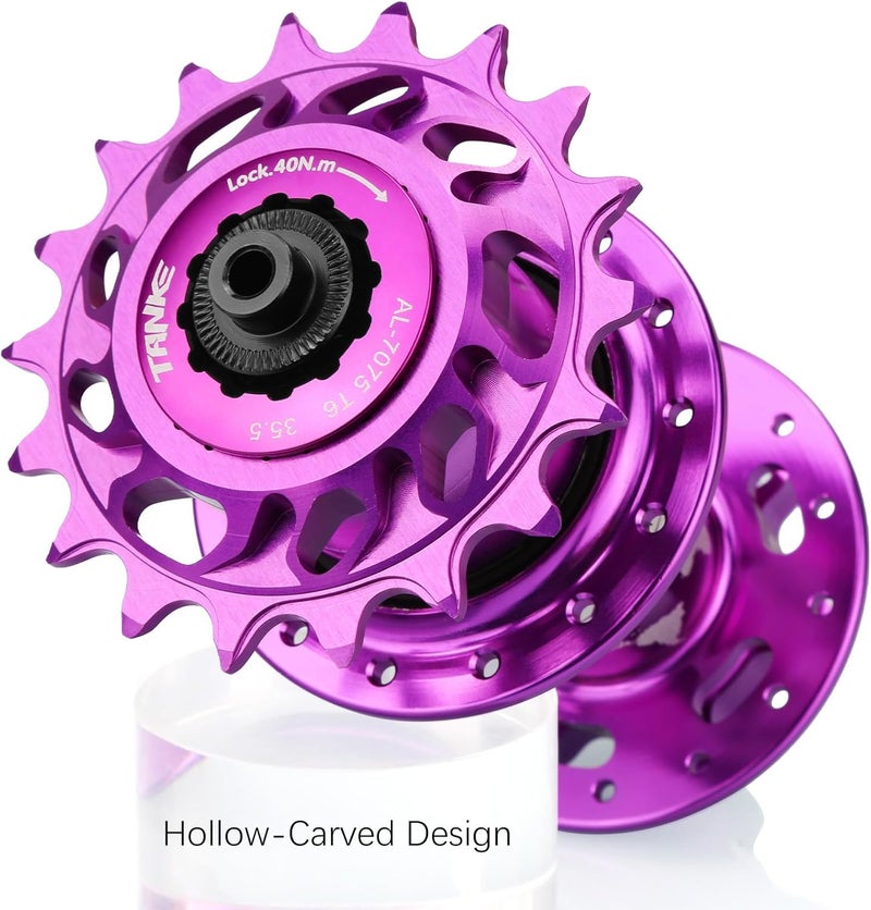 CooMeng 15T/16T/18T Single Speed Cogs Conversion Kit for Multi-Speed Bike to Dirt Jump/BMX, Aluminum Single Speed Cassette with Spacer and Locking Ring - Image 4